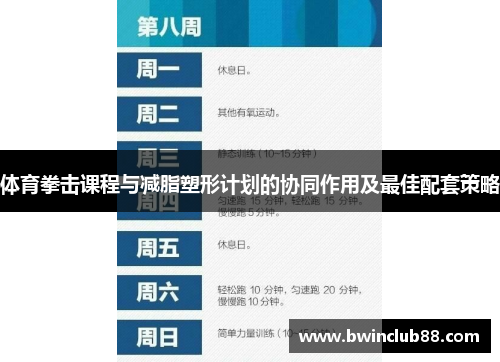体育拳击课程与减脂塑形计划的协同作用及最佳配套策略
